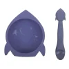 Kushies Baby Plates & Bowls|Dishes, Utensils & Food Containers*Kushie - Silibowl Silicone Bowl and Spoon Blue