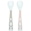 Kushies Baby Utensils & Accessories|Dishes, Utensils & Food Containers*Kushies - Silibend Fork 2 Pack Sand and Pink