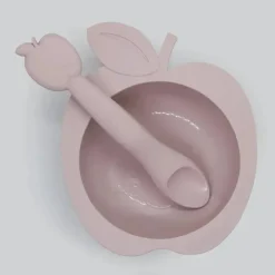 Kushies Baby Plates & Bowls|Dishes, Utensils & Food Containers*Kushies - Silibowl Silicone Bowl and Spoon, Pink