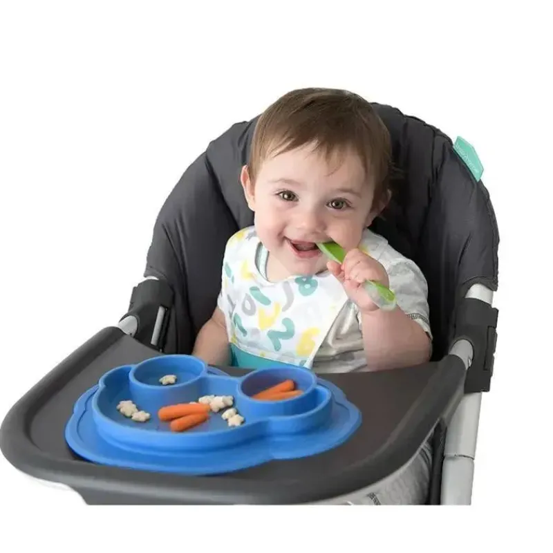 Kushies Baby Plates & Bowls|Dishes, Utensils & Food Containers*Kushies - Siliplate Blue Car