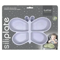 Kushies Baby Plates & Bowls|Dishes, Utensils & Food Containers*Kushies - Siliplate Violet Butterfly