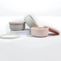 Kushies Baby Food Jars & Snack Cups|Dishes, Utensils & Food Containers*- SILISIPPY Versatile on The Go Silicone Bowl/Snack/Food, Day Dream Grey