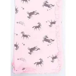 Kushies Baby Blankets & Quilts*Kushies Pink Unicorn Baby Blanket