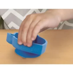 Kushies Baby Plates & Bowls|Dishes, Utensils & Food Containers*Kushies Silidip Silicone Mini Bowl 2-Pack (Blue/Grey)
