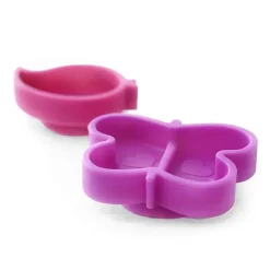 Kushies Baby Plates & Bowls|Dishes, Utensils & Food Containers*Kushies Silidip Silicone Mini Bowl 2-Pack (Fuchsia/Purple)