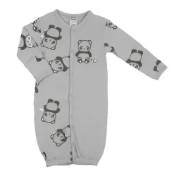 Kushies Baby Baby Sleepwear*Kushies Wild & Free - Convertible Gown, Pandas