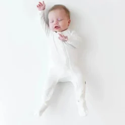 Kyte Baby Baby Sleepwear*- Baby Zippered Footie In Cloud