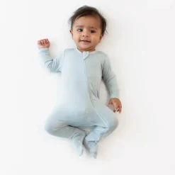 Kyte Baby Baby Sleepwear*- Baby Zippered Footie In Fog