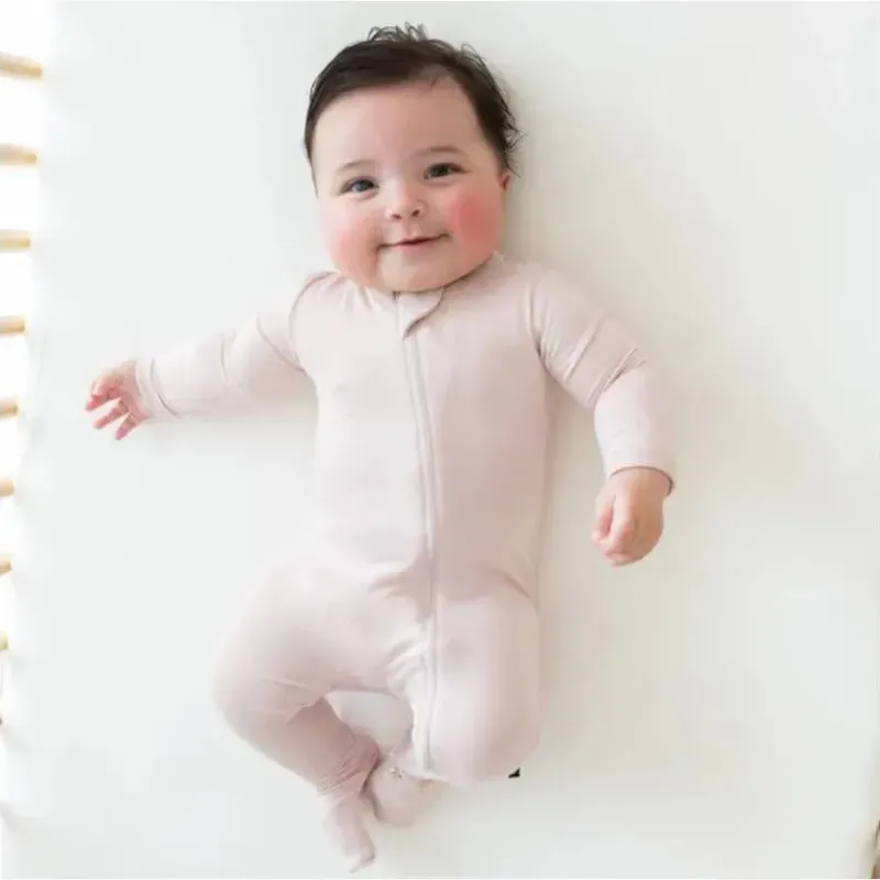 Kyte Baby Baby Sleepwear*- Baby Zippered Footie In Blush