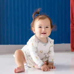 Kyte Baby Baby One-Pieces*- Long Sleeve Twirl Bodysuit Dress In Icon