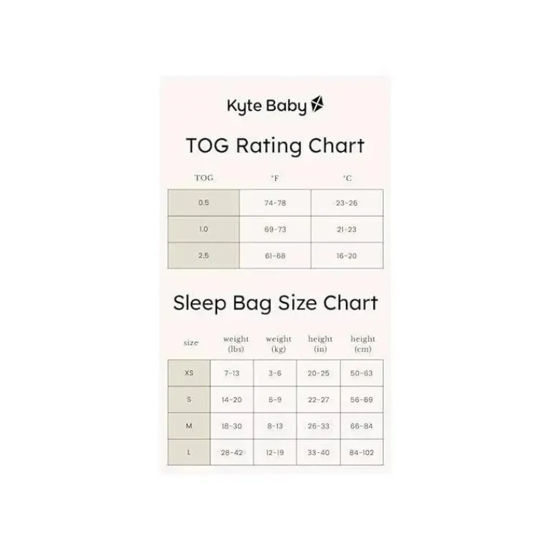 Kyte Baby Swaddles & Wearable Blankets*- Original Bamboo Baby Sleep Bag, 1.0 Tog Oat