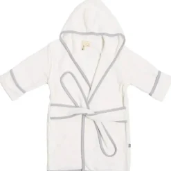 Kyte Baby Baby Robes*- Toddler Bath Robe In Cloud With Storm Trim