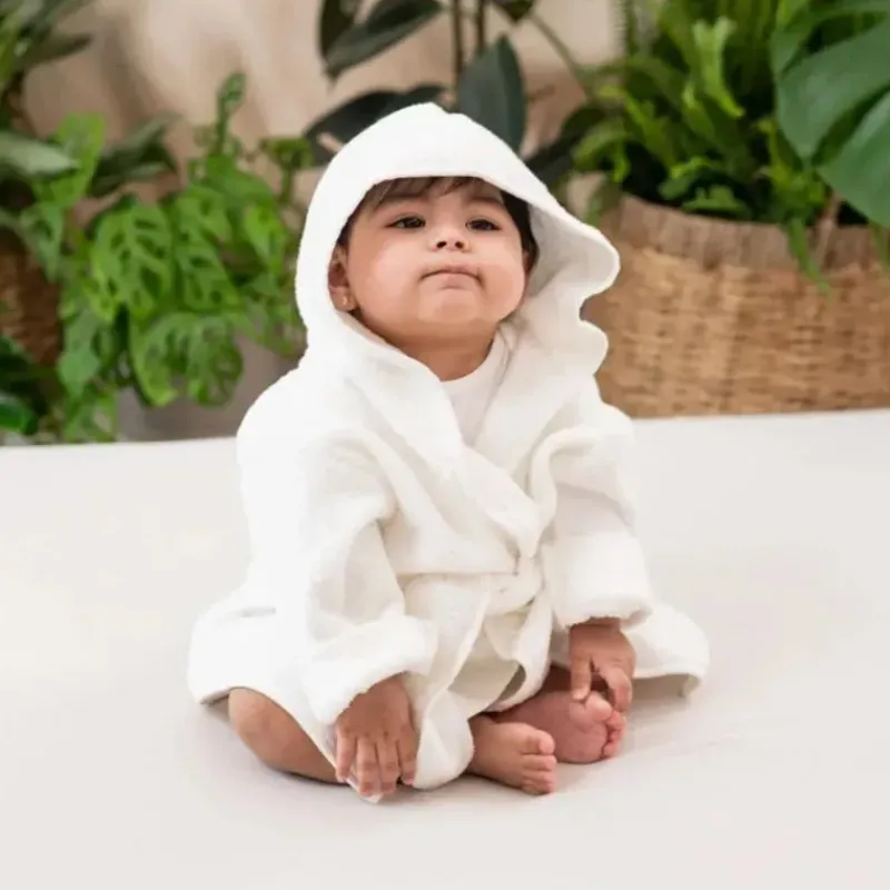 Kyte Baby Baby Robes*- Toddler Bath Robe In Cloud