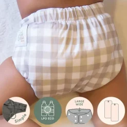 La Petite Ourse Cloth & Reusable Diapers*- Baby Wide Elastic Pocket Diaper Rust