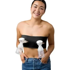 La Vie Nursing Bras*- Pump Strap Hands-Free Pumping & Nursing Bra, Black