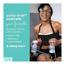 La Vie Nursing Bras*- Pump Strap Hands-Free Pumping & Nursing Bra, Black