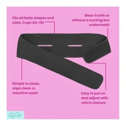 La Vie Nursing Bras*- Pump Strap Hands-Free Pumping & Nursing Bra, Black
