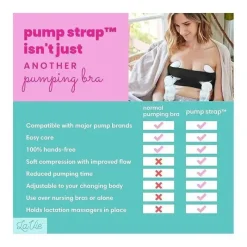 La Vie Nursing Bras*- Pump Strap Hands-Free Pumping & Nursing Bra, Black