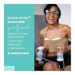 La Vie Nursing Bras*- Pump Strap Hands-Free Pumping & Nursing Bra, Cream