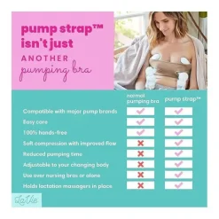 La Vie Nursing Bras*- Pump Strap Hands-Free Pumping & Nursing Bra, Cream