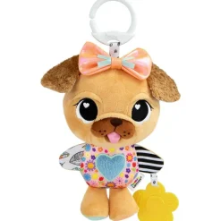The First Years Stroller & Car Seat Toys*Lamaze - Lovey The Pug Clip & Go