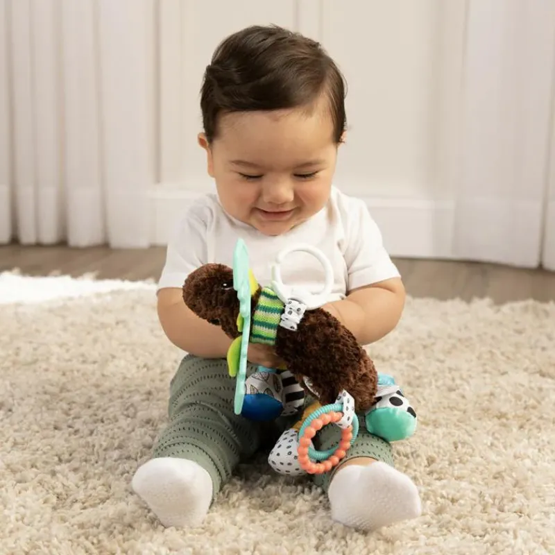 Lamaze Stroller & Car Seat Toys*- Mortimer The Moose Clip & Go