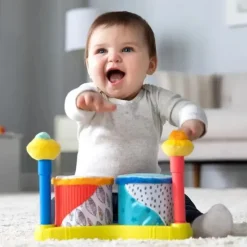 Lamaze Books, Music & Dvds*- Squeeze Beats First Drum Set - Musical Baby Toys