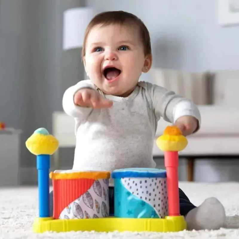 Lamaze Books, Music & Dvds*- Squeeze Beats First Drum Set - Musical Baby Toys