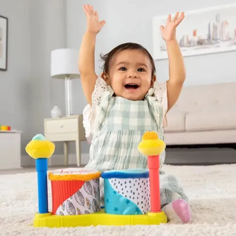 Lamaze Books, Music & Dvds*- Squeeze Beats First Drum Set - Musical Baby Toys