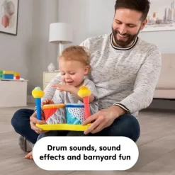 Lamaze Books, Music & Dvds*- Squeeze Beats First Drum Set - Musical Baby Toys
