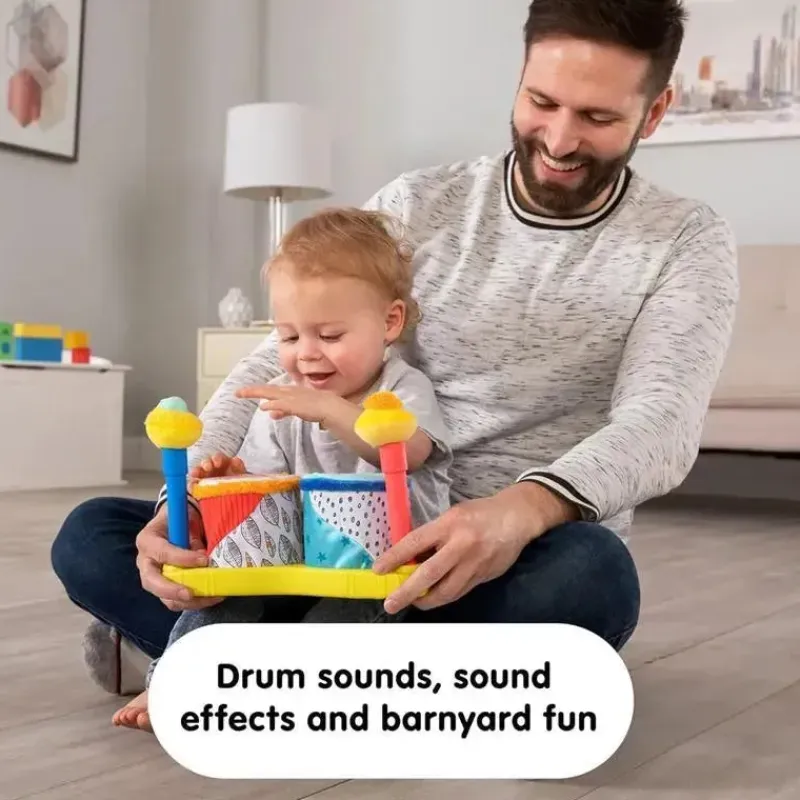Lamaze Books, Music & Dvds*- Squeeze Beats First Drum Set - Musical Baby Toys