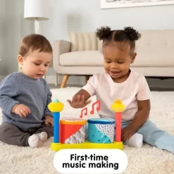 Lamaze Books, Music & Dvds*- Squeeze Beats First Drum Set - Musical Baby Toys