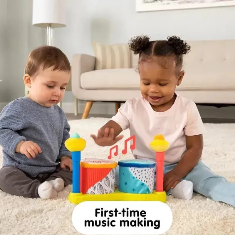 Lamaze Books, Music & Dvds*- Squeeze Beats First Drum Set - Musical Baby Toys