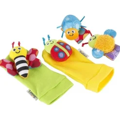 Lamaze Rattles & Teethers|Toys For 0-12 Months*Gardenbug 4-Piece Foot Finder and Wrist Rattle Set