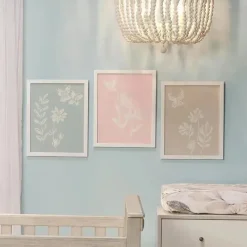 Lambs u0026 Ivy Crib & Bed Sheets*Lambs & Ivy - Baby Blooms 3Pk Floral Unframed Nursey/Child Wall Art 11” x 14”