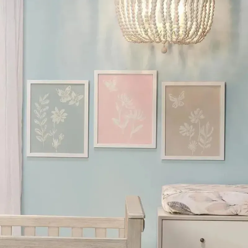Lambs u0026 Ivy Crib & Bed Sheets*Lambs & Ivy - Baby Blooms 3Pk Floral Unframed Nursey/Child Wall Art 11” x 14”