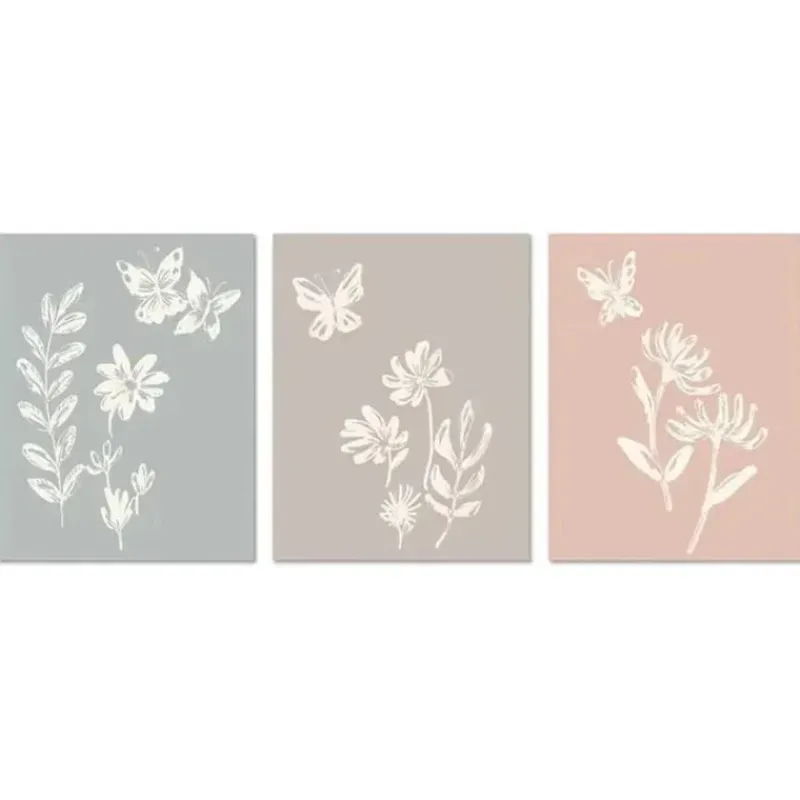 Lambs u0026 Ivy Crib & Bed Sheets*Lambs & Ivy - Baby Blooms 3Pk Floral Unframed Nursey/Child Wall Art 11” x 14”