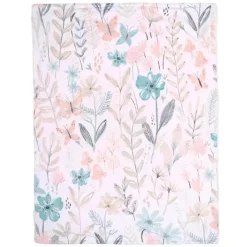 Lambs u0026 Ivy Crib & Bed Sheets*Lambs & Ivy - Baby Blooms Watercolor Floral/Butterfly Soft Fleece Baby Blanket
