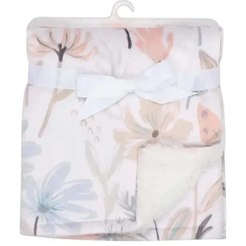 Lambs u0026 Ivy Crib & Bed Sheets*Lambs & Ivy - Baby Blooms Watercolor Floral/Butterfly Soft Fleece Baby Blanket