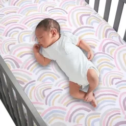 Lambs u0026 Ivy Crib & Bed Sheets*Lambs & Ivy - Baby Fitted Sheet, Rainbow