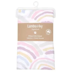 Lambs u0026 Ivy Crib & Bed Sheets*Lambs & Ivy - Baby Fitted Sheet, Rainbow