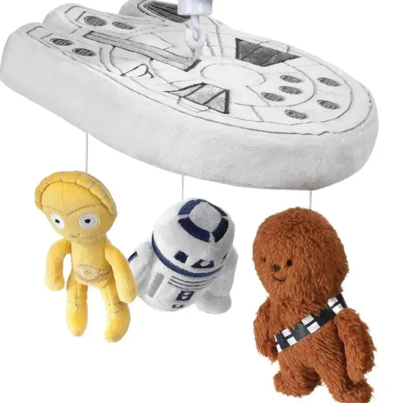 Lambs u0026 Ivy Star Wars*Lambs & Ivy - Baby Musical Mobile, Stars Wars Millennium Falcon