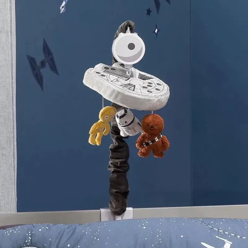 Lambs u0026 Ivy Star Wars*Lambs & Ivy - Baby Musical Mobile, Stars Wars Millennium Falcon