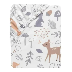 Lambs u0026 Ivy Crib & Bed Sheets*Lambs & Ivy - Baby Sheet, Deer Park