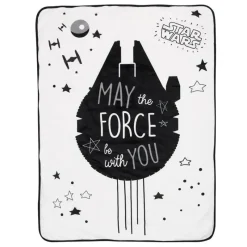 Lambs u0026 Ivy Star Wars*Lambs & Ivy - Baby Sherpa Blanket, Stars Wars Millennium Falcon