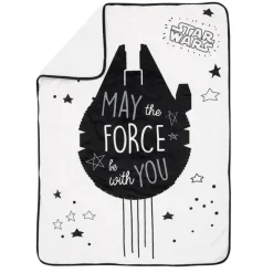 Lambs u0026 Ivy Star Wars*Lambs & Ivy - Baby Sherpa Blanket, Stars Wars Millennium Falcon