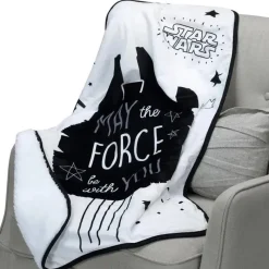 Lambs u0026 Ivy Star Wars*Lambs & Ivy - Baby Sherpa Blanket, Stars Wars Millennium Falcon