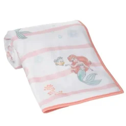 Lambs u0026 Ivy Disney Princess|Crib & Bed Sheets*Lambs & Ivy - Bedtime Originals Disney Baby The Little Mermaid White Baby Blanket, Ariel