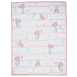 Lambs u0026 Ivy Disney Princess|Crib & Bed Sheets*Lambs & Ivy - Bedtime Originals Disney Baby The Little Mermaid White Baby Blanket, Ariel