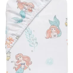 Lambs u0026 Ivy Disney Princess|Crib & Bed Sheets*Lambs & Ivy - Bedtime Originals Disney Baby The Little Mermaid White Fitted Crib Sheet, Ariel